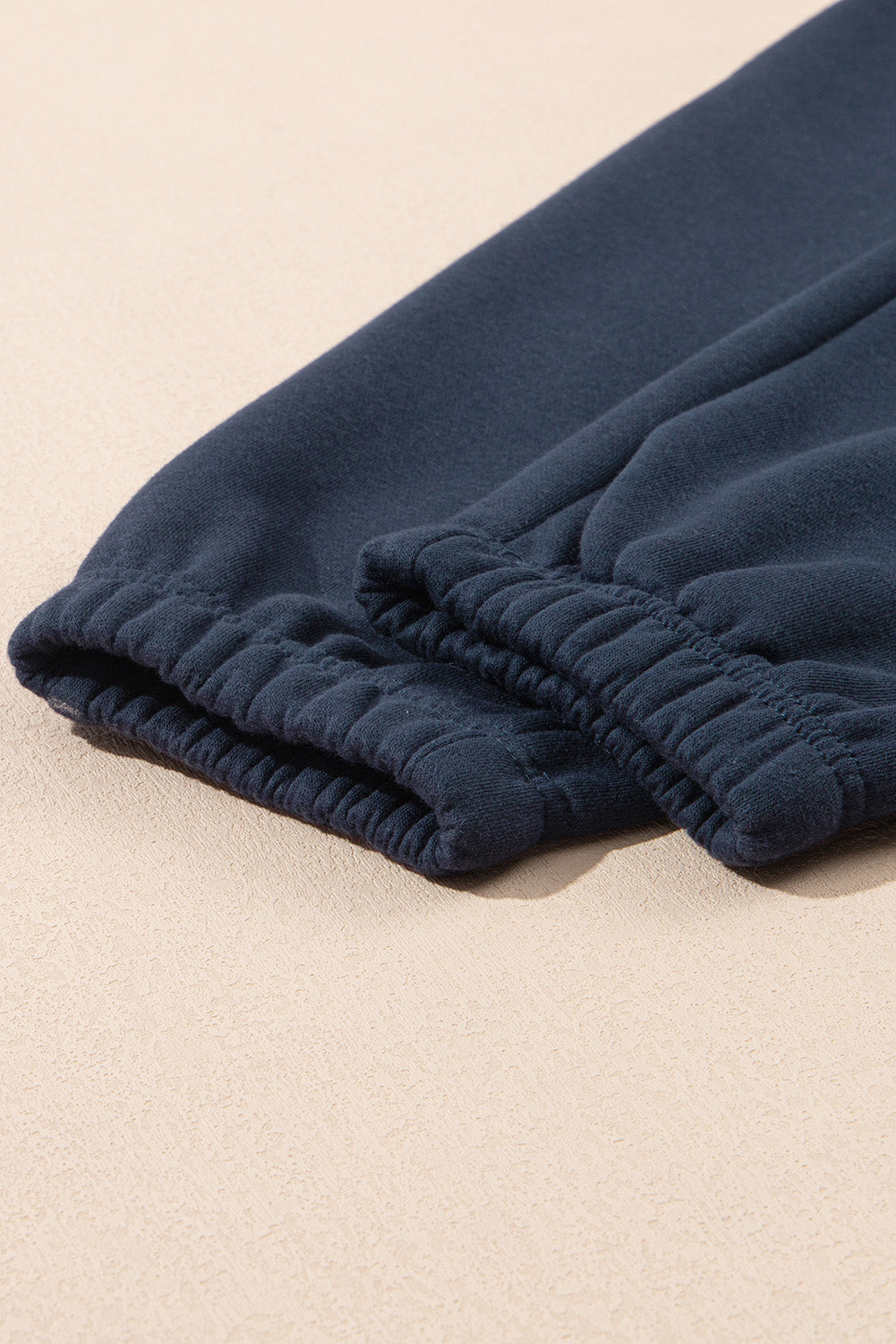 Black Drop Shoulder Loose Sweatshirt and Joggers Active Set