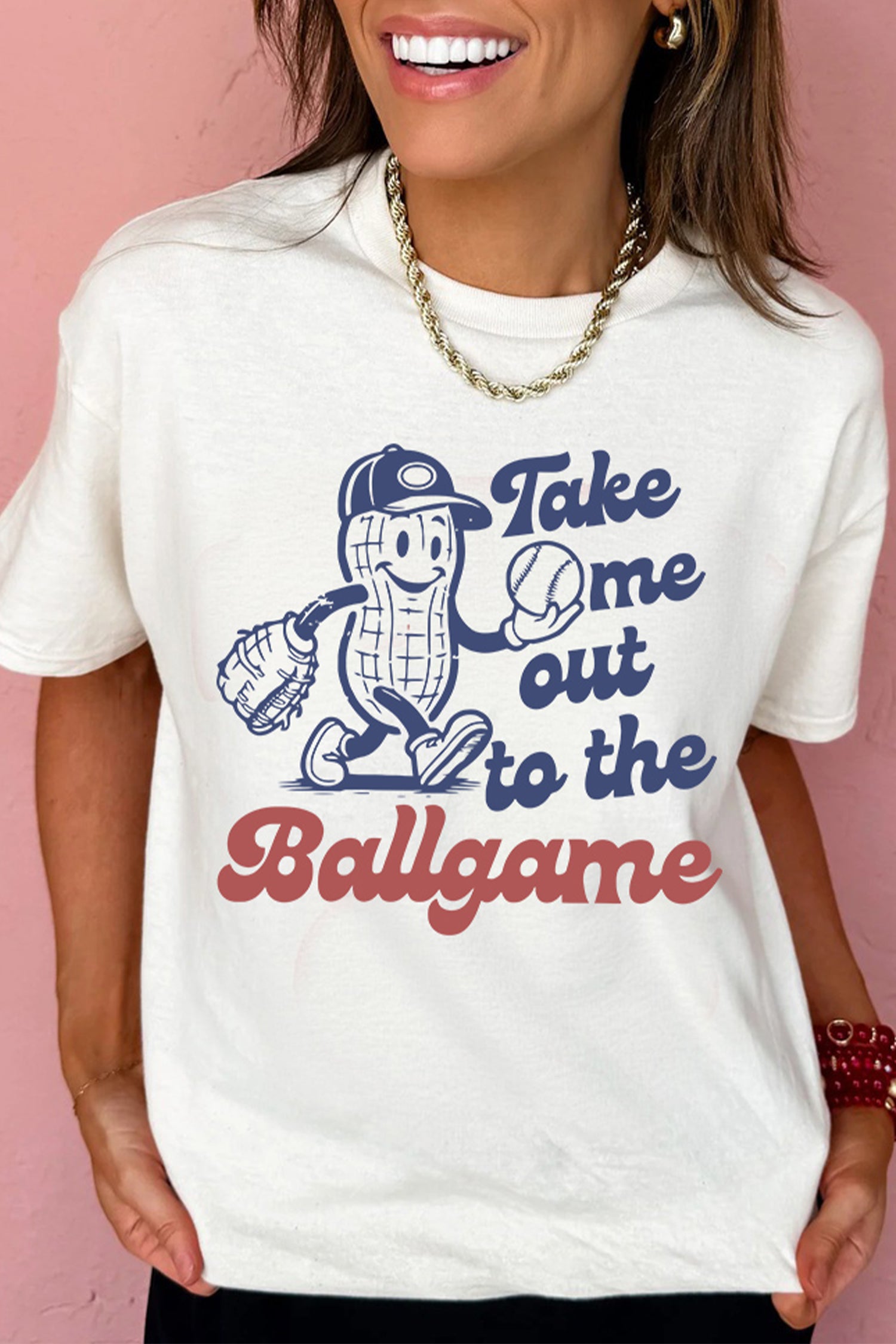 White SHOT CALLER WANNA BE A BALLER Casual Graphic Tee
