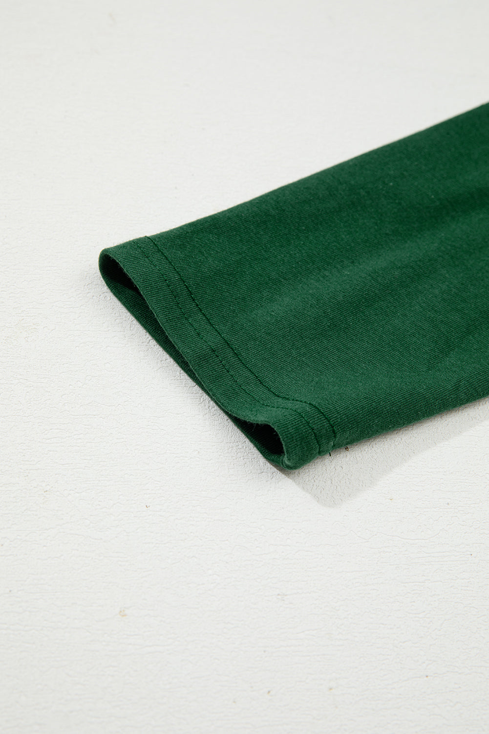 Evergreen  Asymmetric Seam Detail Solid Color Long Sleeve Top
