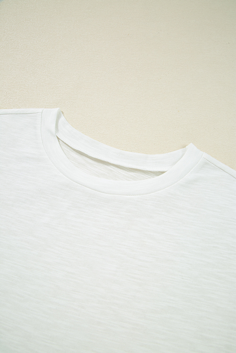Yellow Cream Lace Patchwork Cap Sleeve Round Neck T Shirt