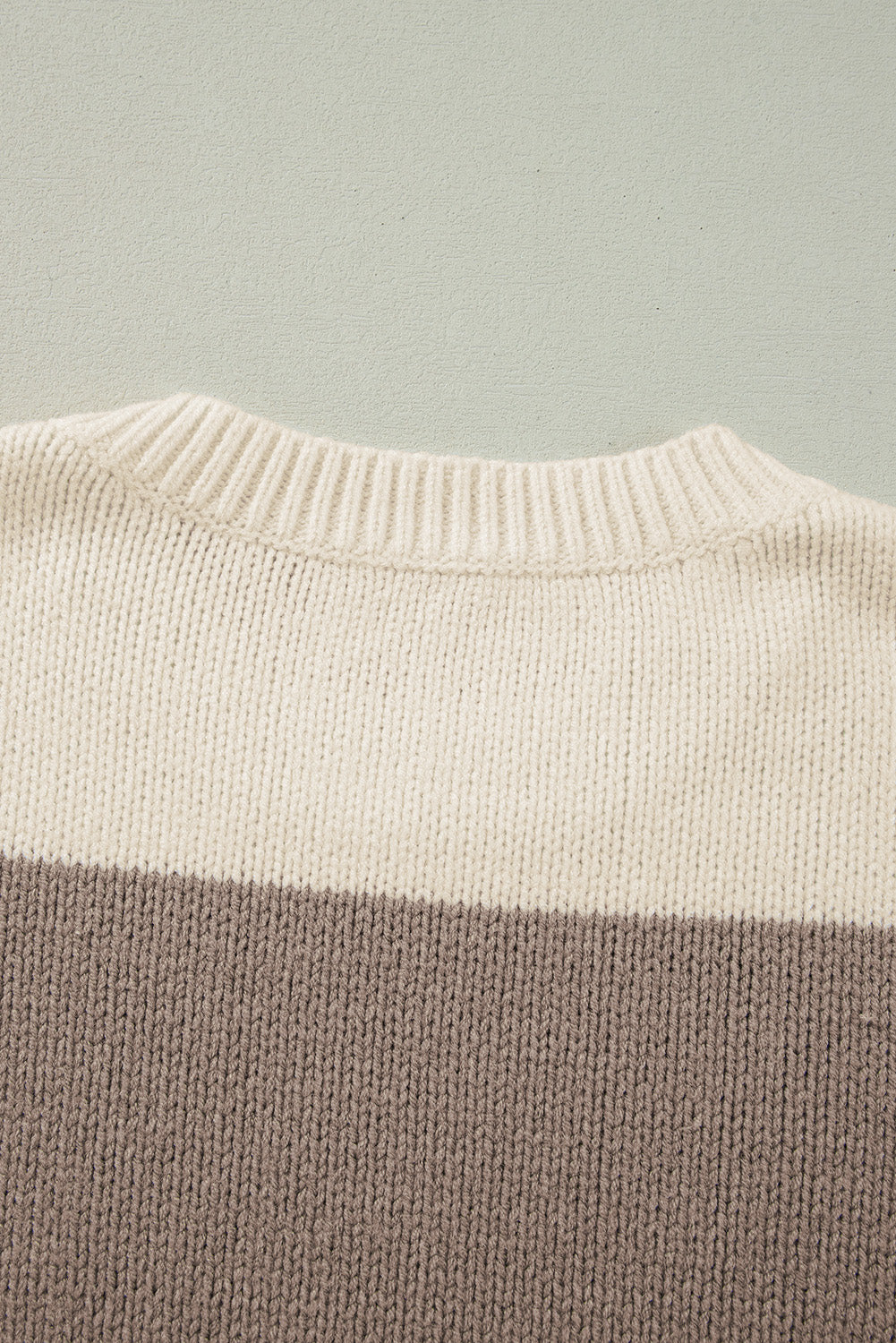 Jet Stream Colorblock Loose Pullover Sweater