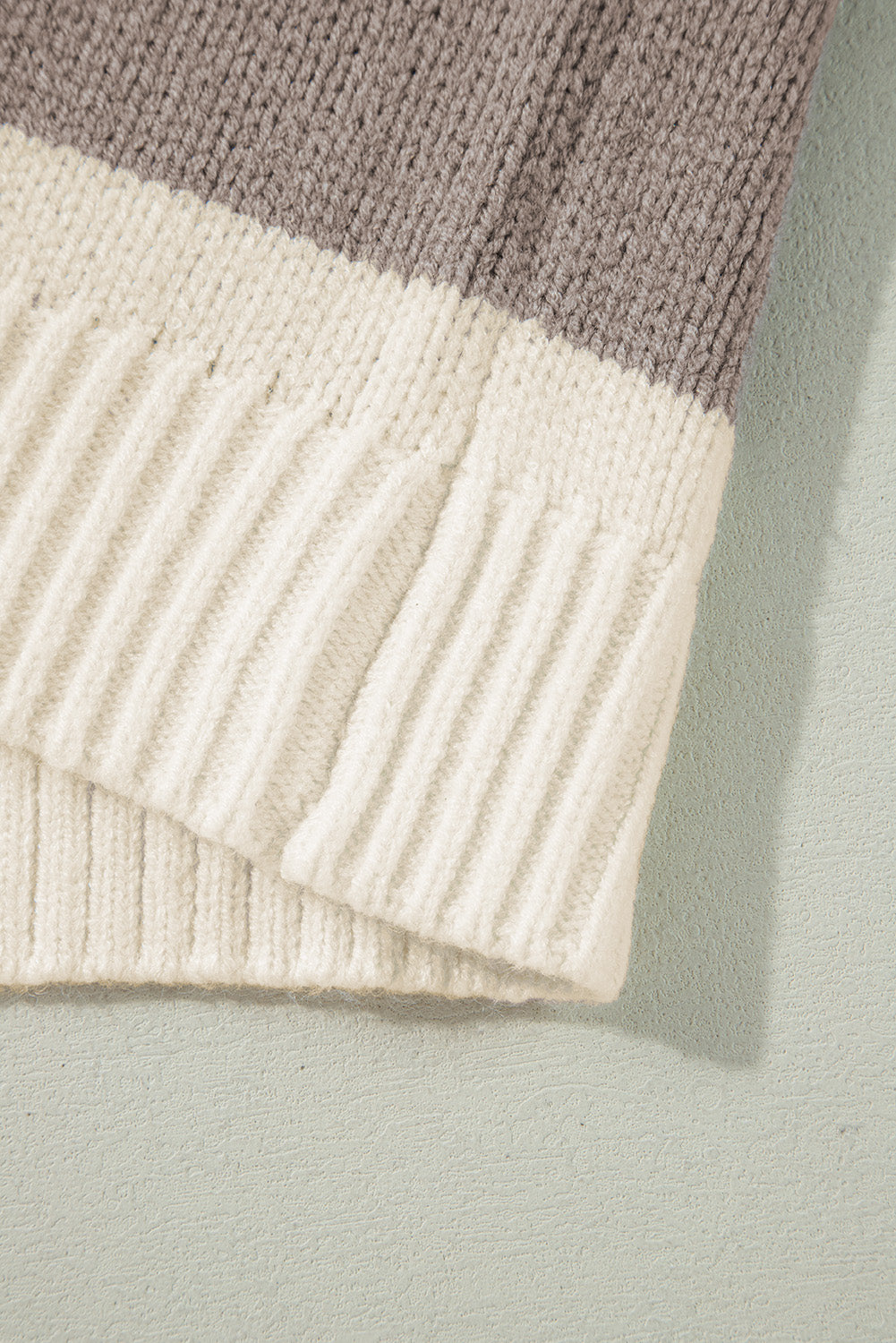 Jet Stream Colorblock Loose Pullover Sweater