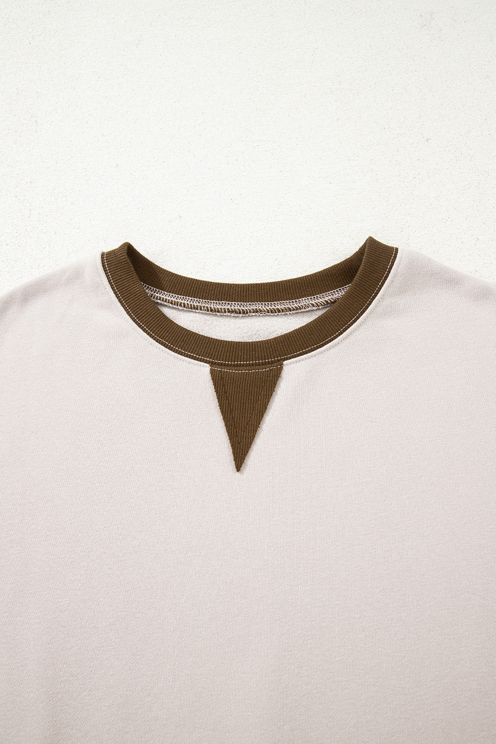 Jet Stream Striped Colorblock Patchwork Drop Shoulder Sweatshirt