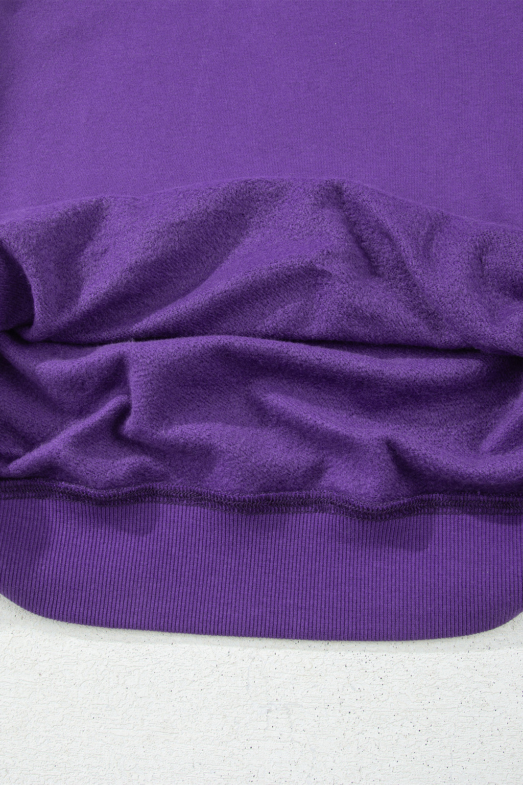 Bright Pink Oversize Blessed Embroidered Mock Neck Sweatshirt