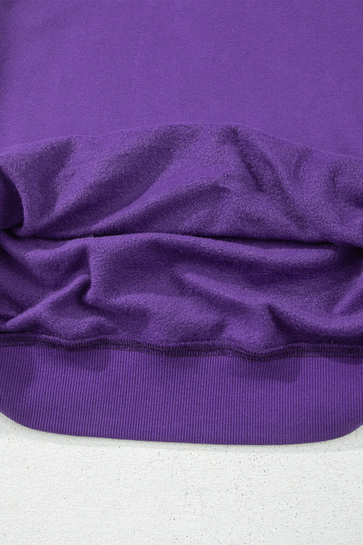 Bright Pink Oversize Blessed Embroidered Mock Neck Sweatshirt