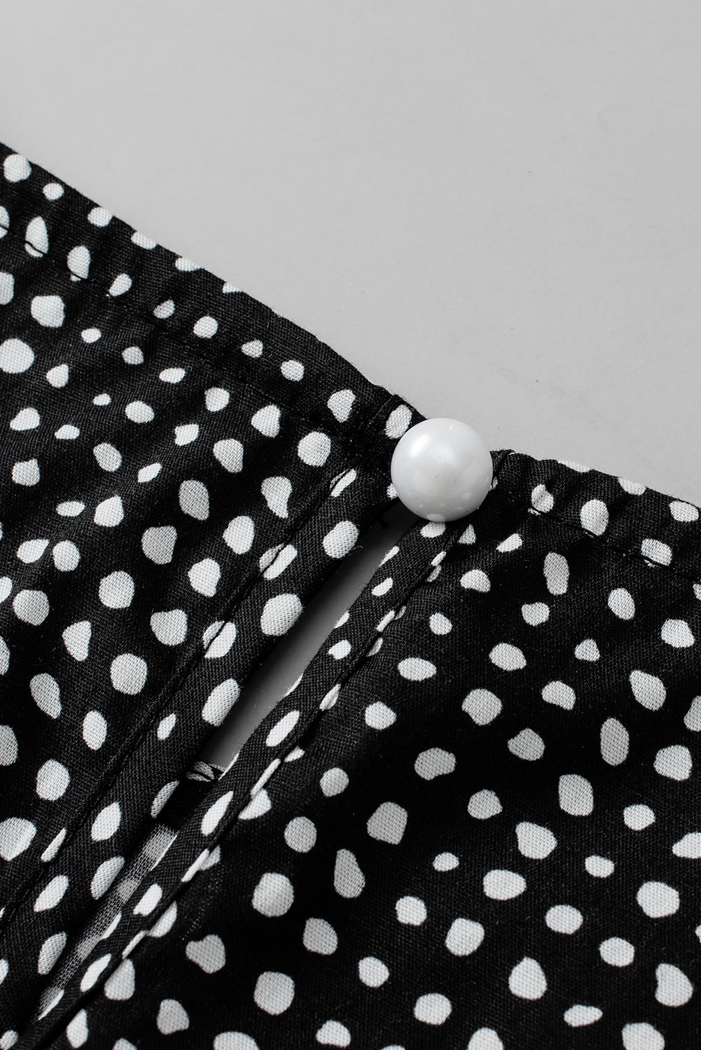 Black Cheetah Short Puff Sleeve Blouse