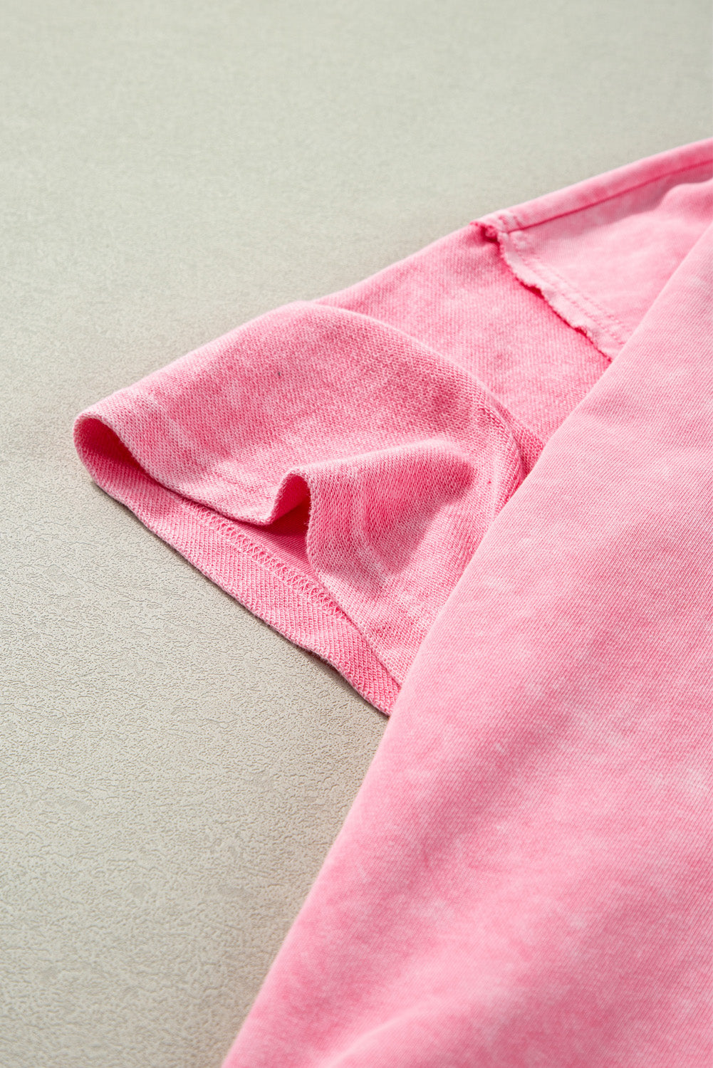 Orchid Petal Mineral Wash Drop Shoulder Pullover Sweatshirt