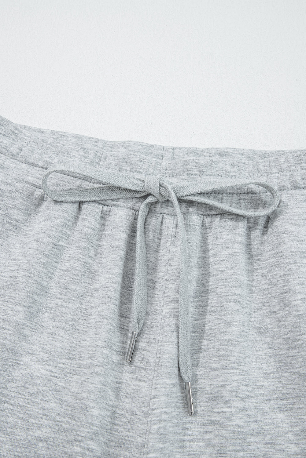 Black Zip Collar Long Sleeve Top Drawstring Pants Set