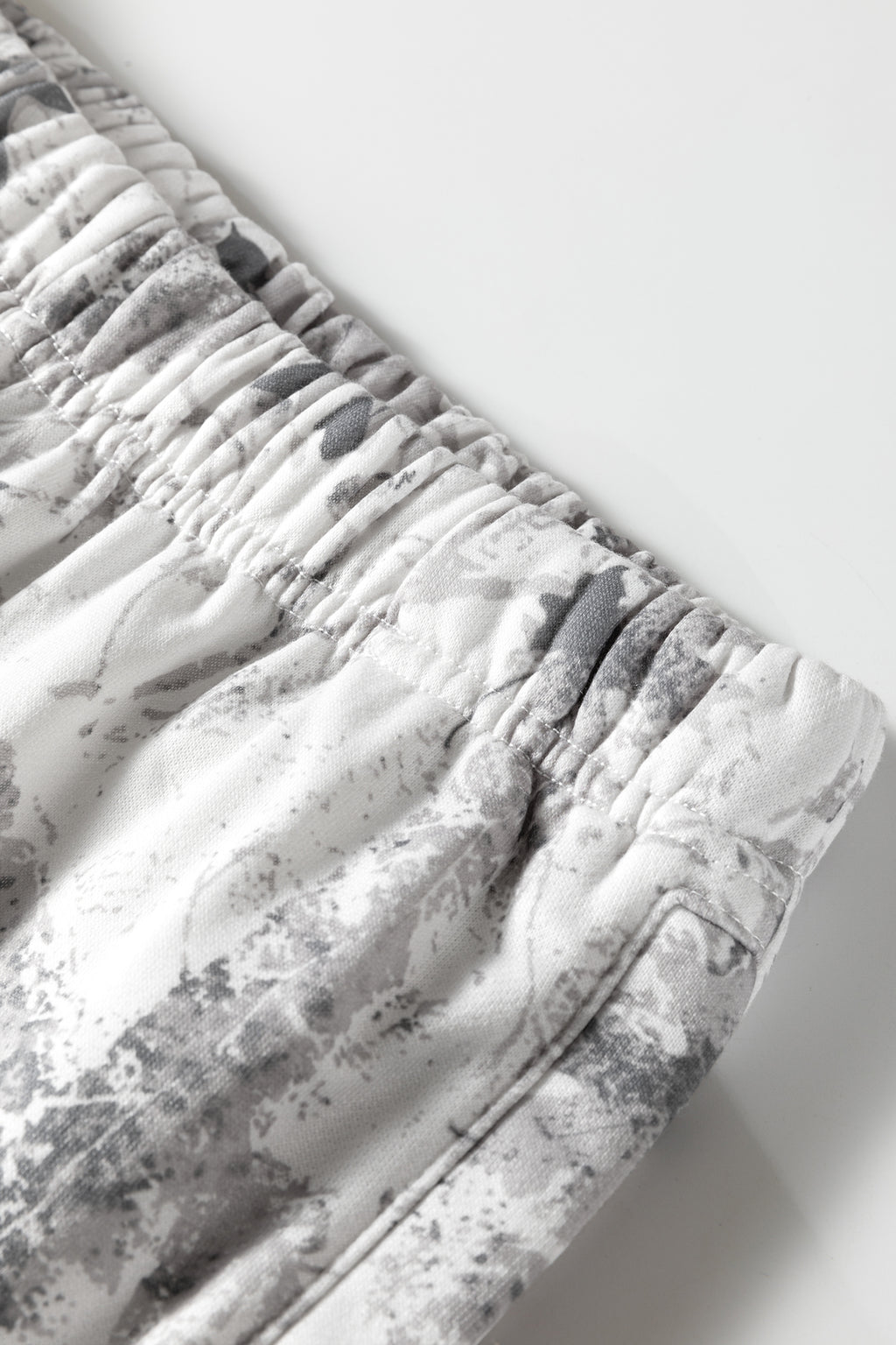 Beige Camo Print Baggy Drawstring Jogger Sweatpants