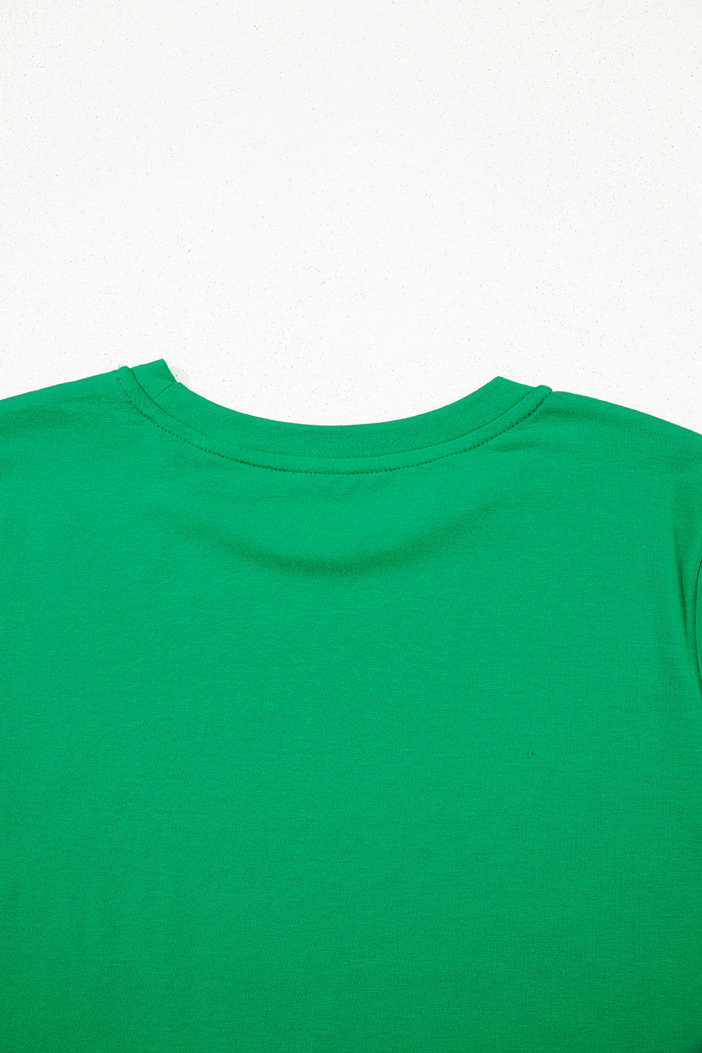 Khaki Casual Plain Crew Neck Tee