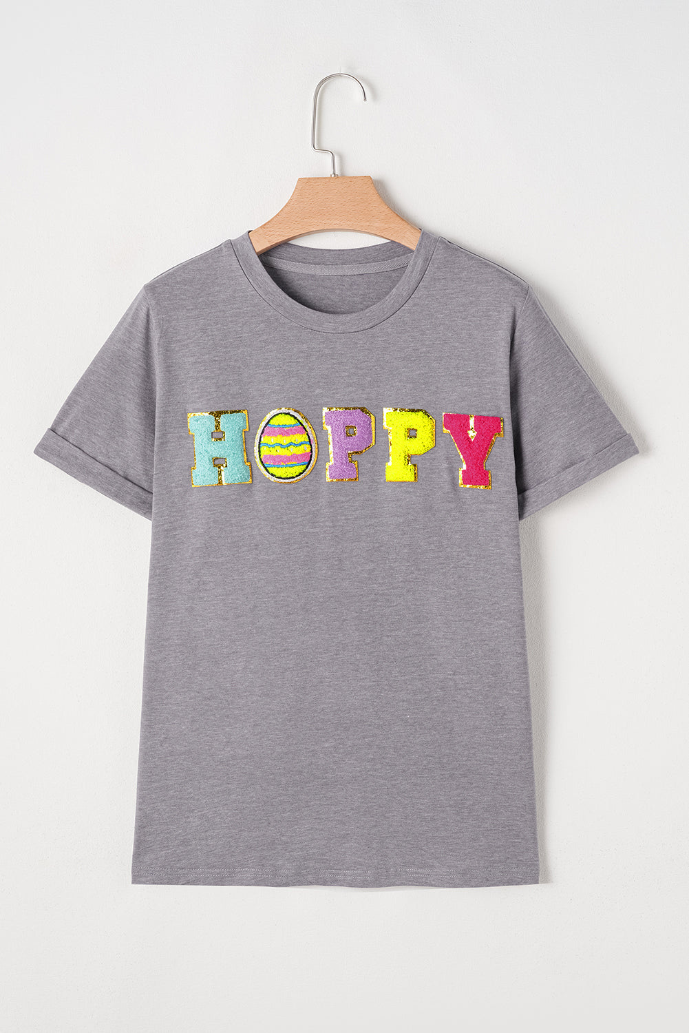 White Rabbit Bow Knot Print Crew Neck T Shirt
