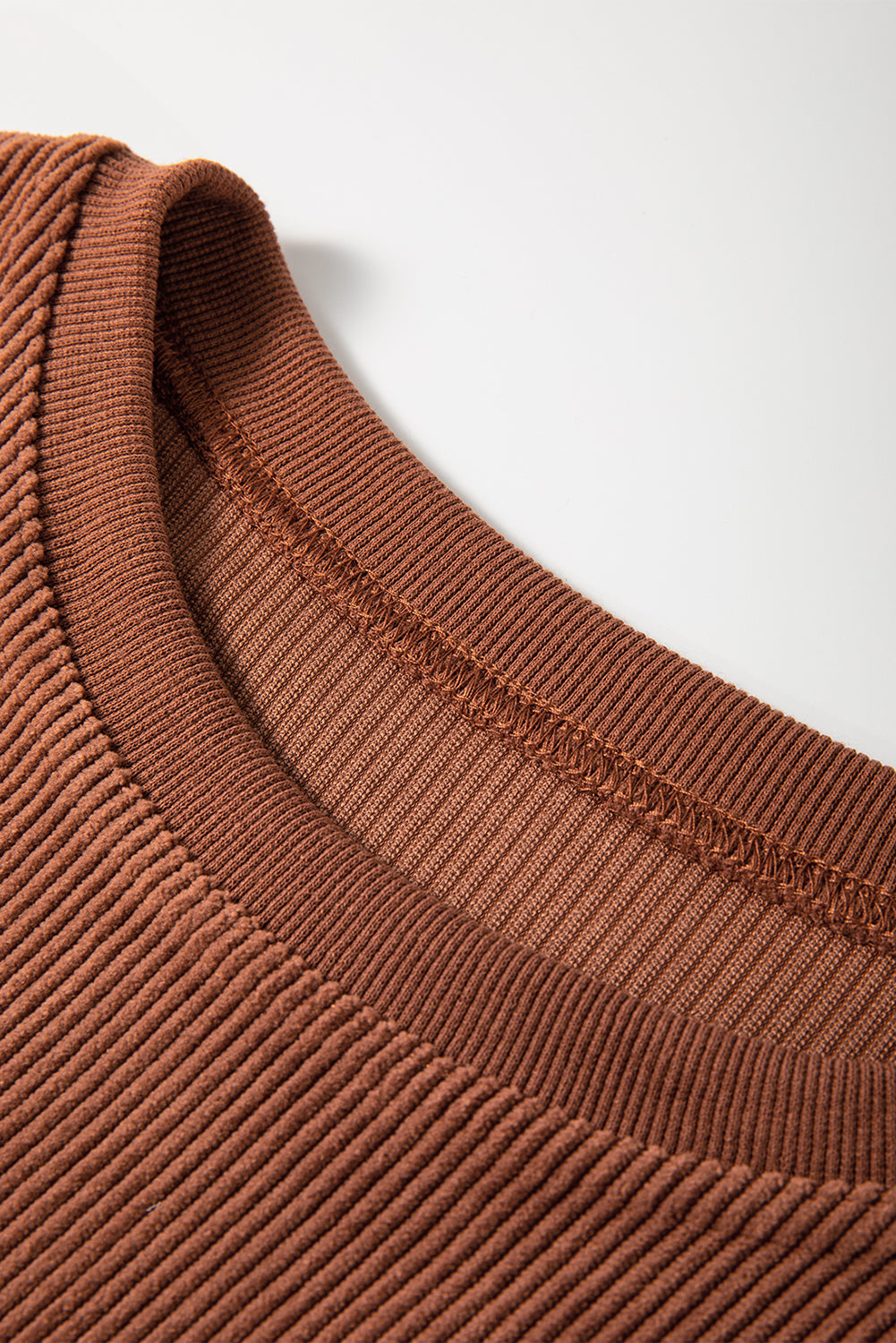 Grass Green Ribbed Corded Oversized Sweatshirt