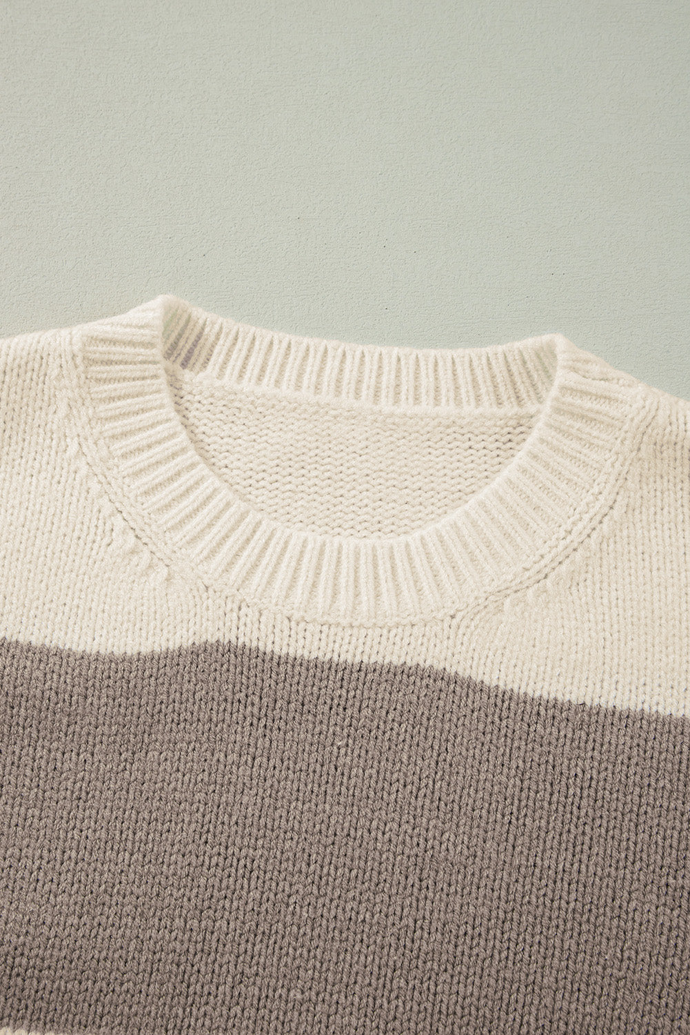 Jet Stream Colorblock Loose Pullover Sweater