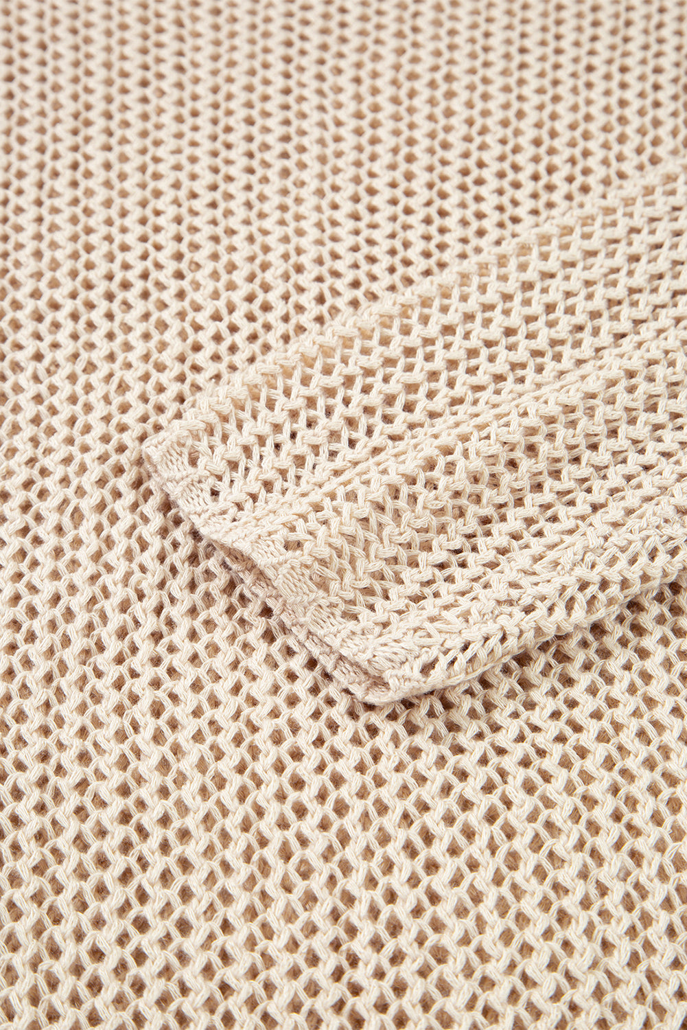 Coral Crochet Hollow-out Jumper Top Sweater