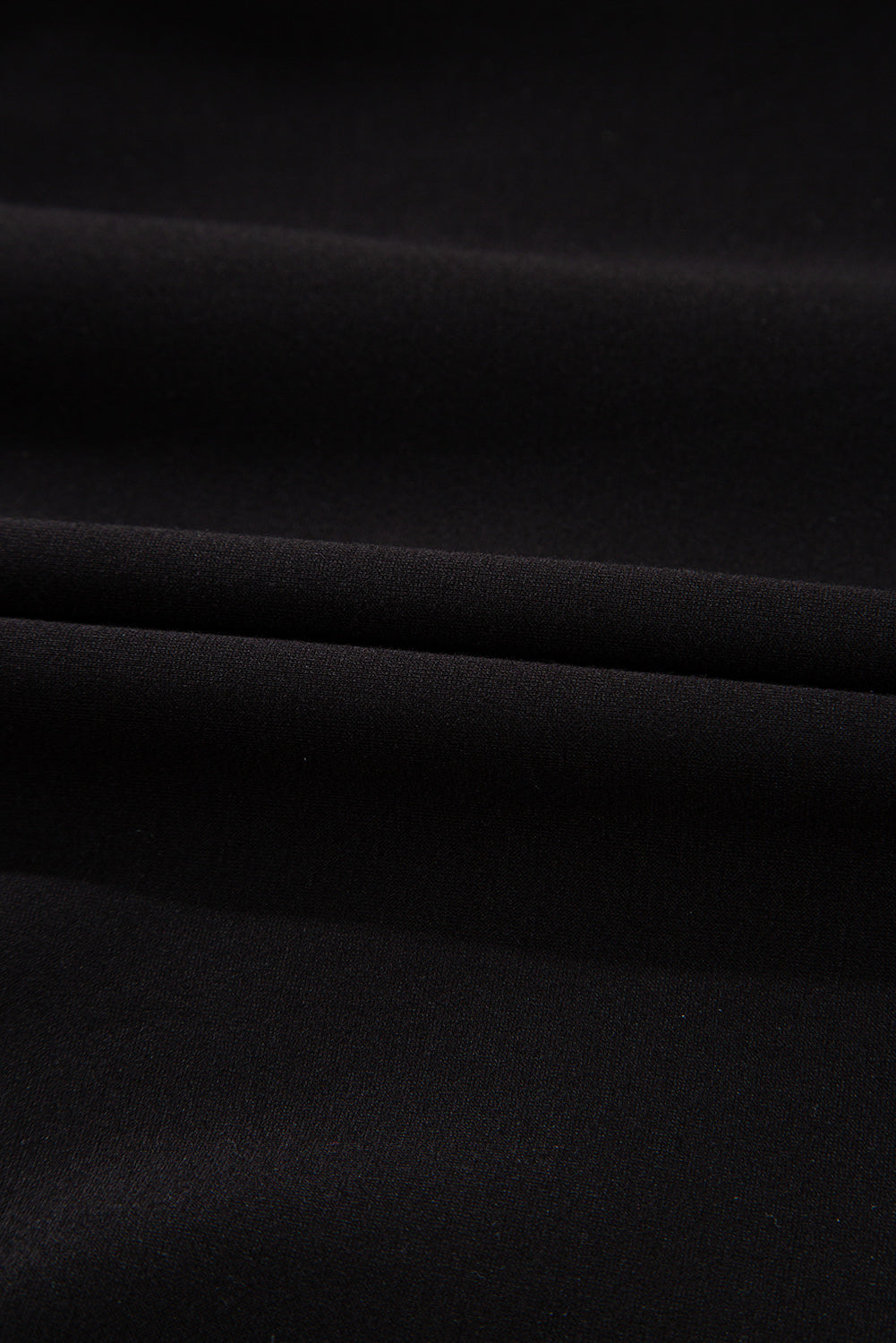 Black Contrast Zipped Stand Collared T Shirt and Short Set
