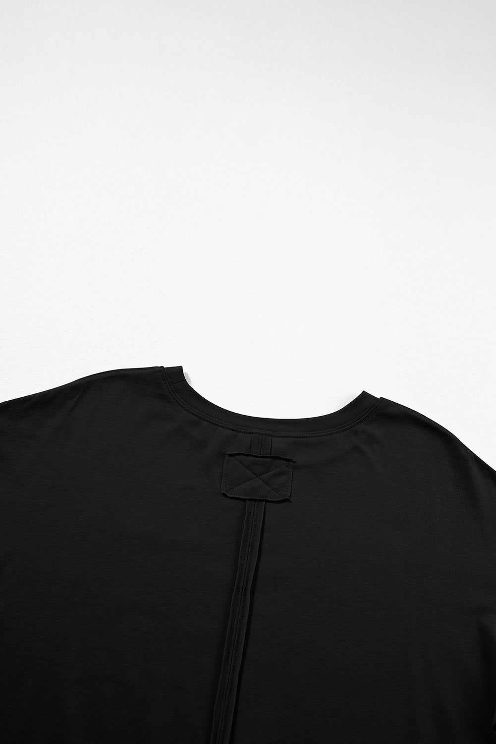 Parchment Raw Seam Patchwork Drop Shoulder Oversize T Shirt