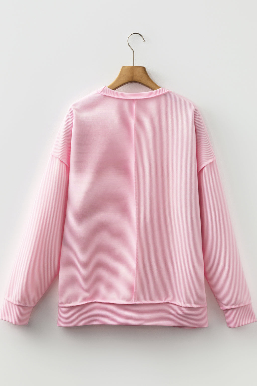 Pink you are so loved Valentines Day Bow Embroidered Graphic Pullover Top