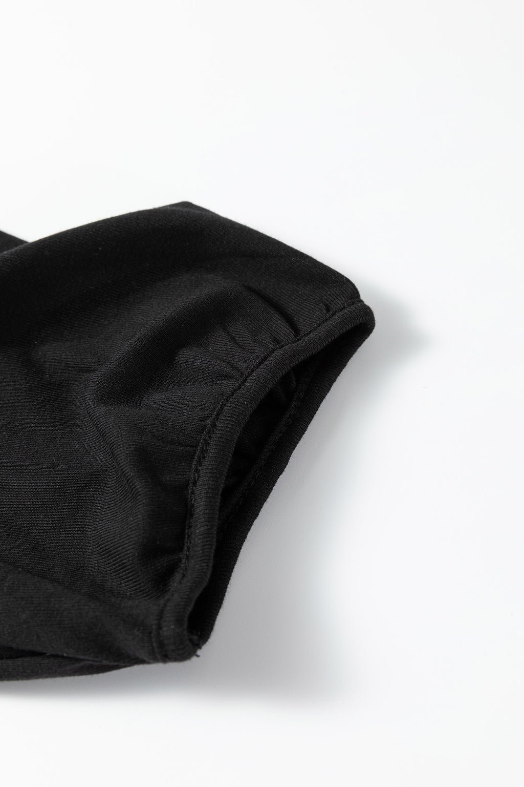 Black Short Sleeve Knit Top Patchwork Pleated Long Dress