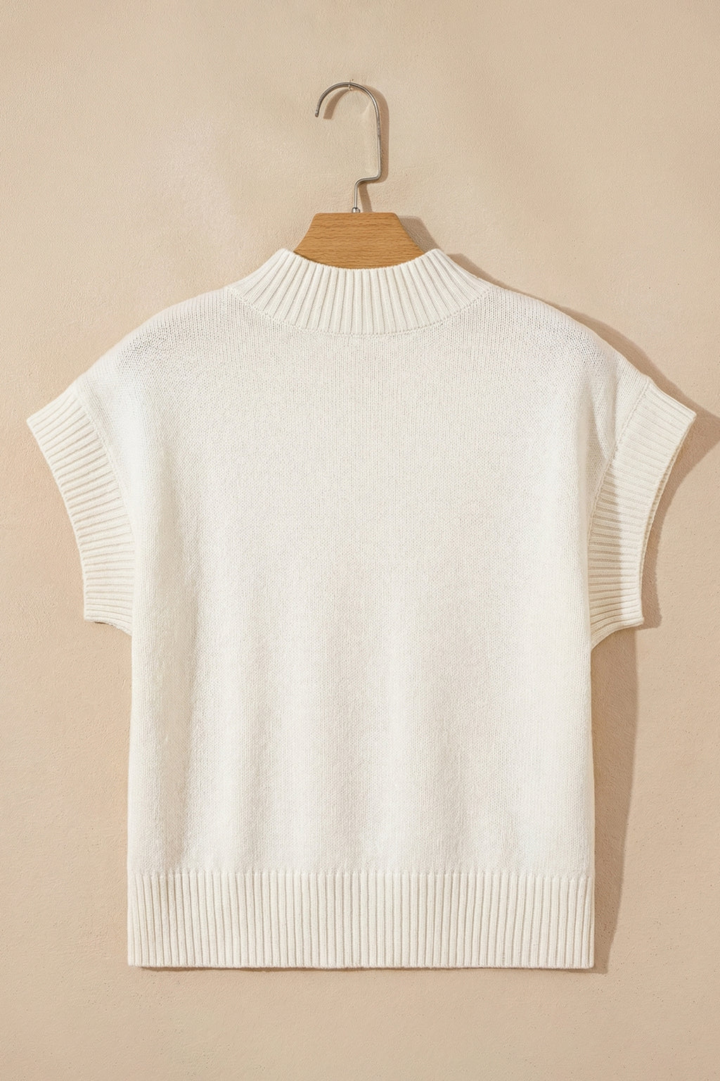 Pink Valentine Heart Graphic Cropped Short Sleeve Sweater