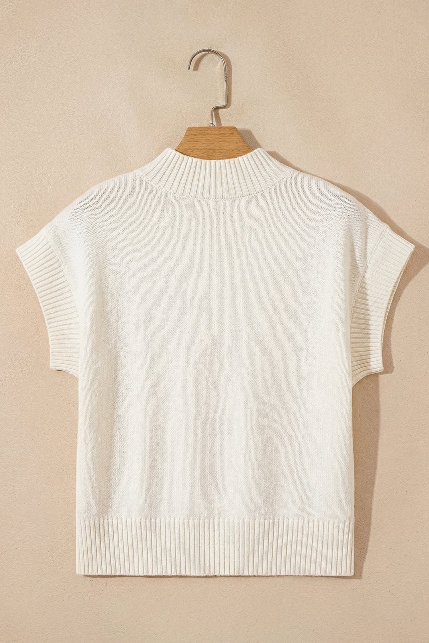 Pink Valentine Heart Graphic Cropped Short Sleeve Sweater