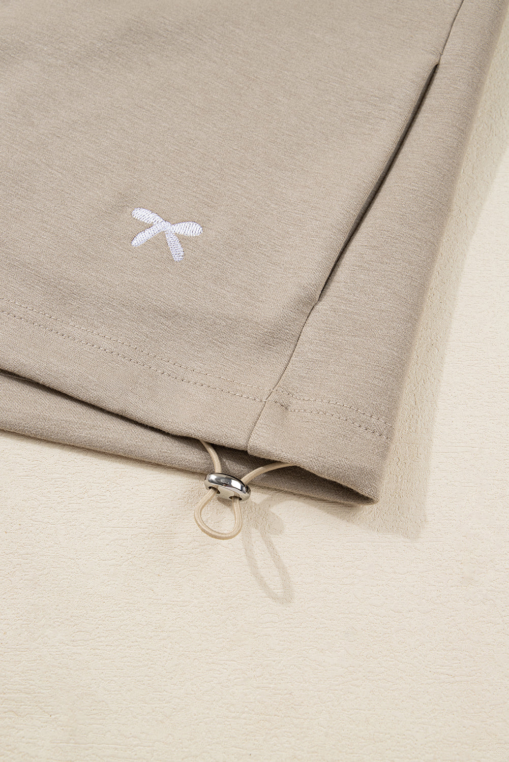 Goat Contrast Bow Embroidered Zip Up Jacket Hoodie