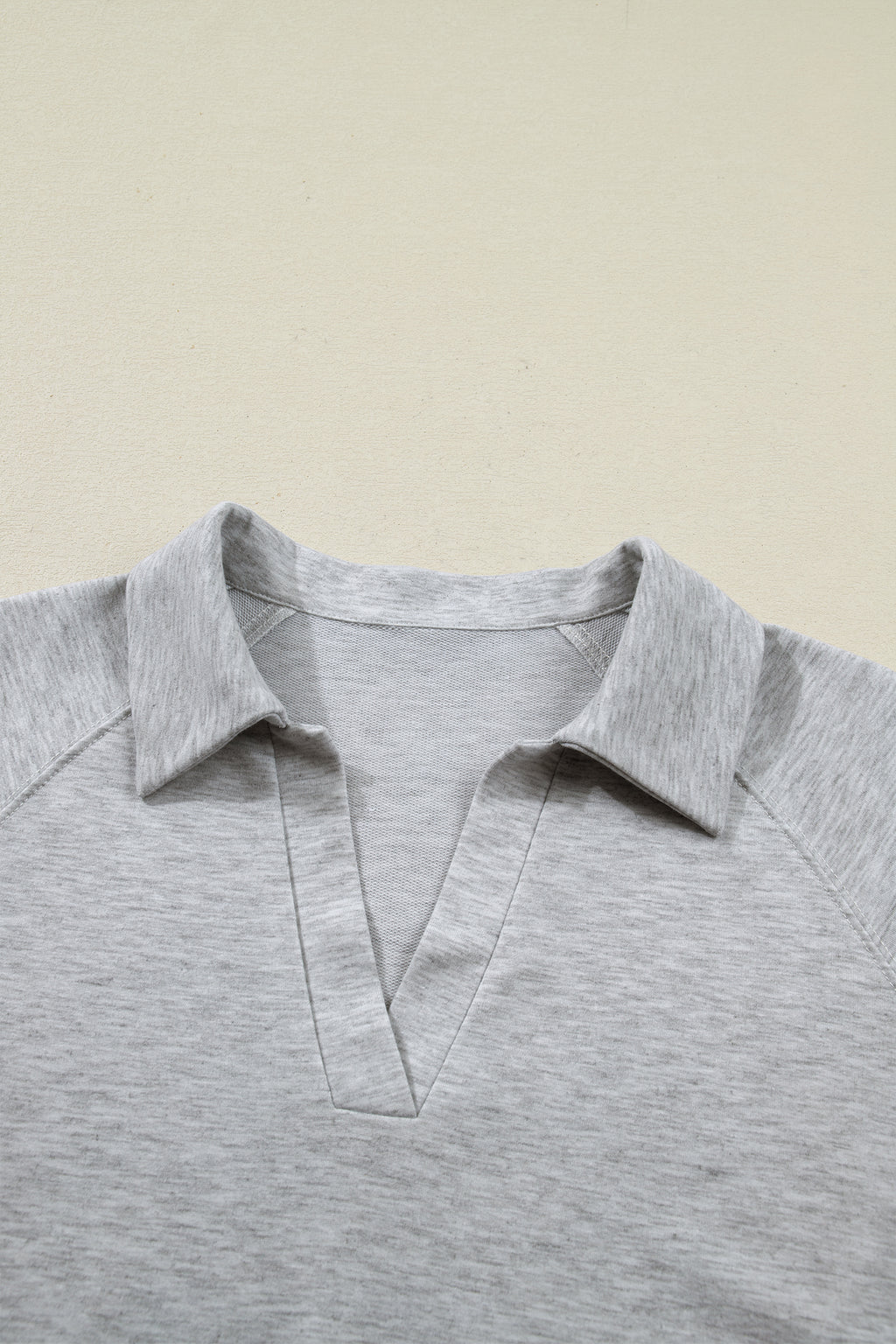 Light Grey Polo Tee Casual Pant Set