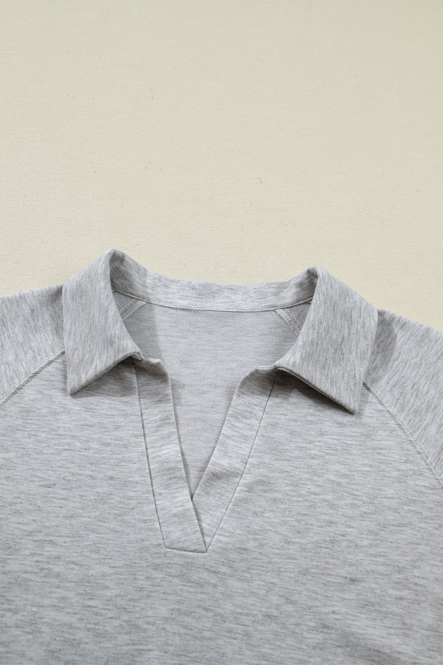 Light Grey Polo Tee Casual Pant Set