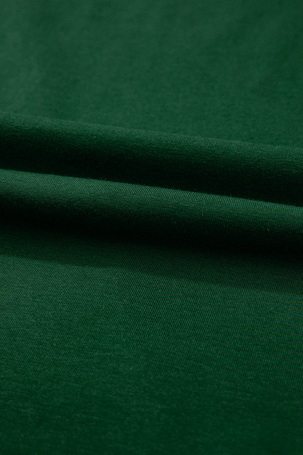 Evergreen  Asymmetric Seam Detail Solid Color Long Sleeve Top