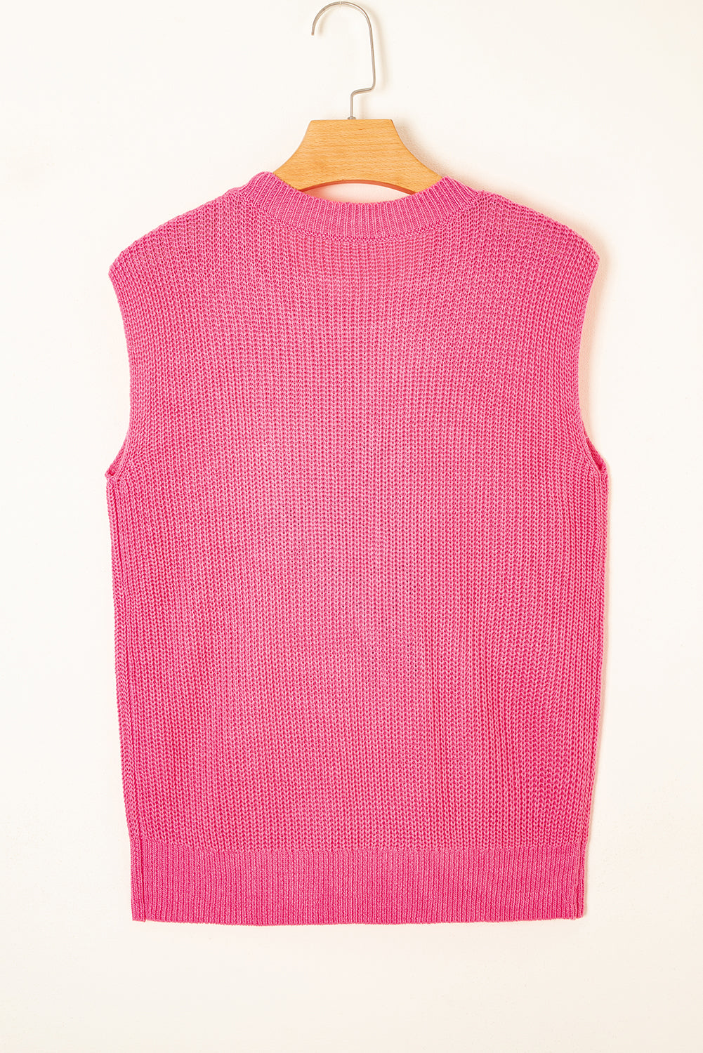 Black Western Cowboy Embroidery Round Neck Sleeveless Sweater