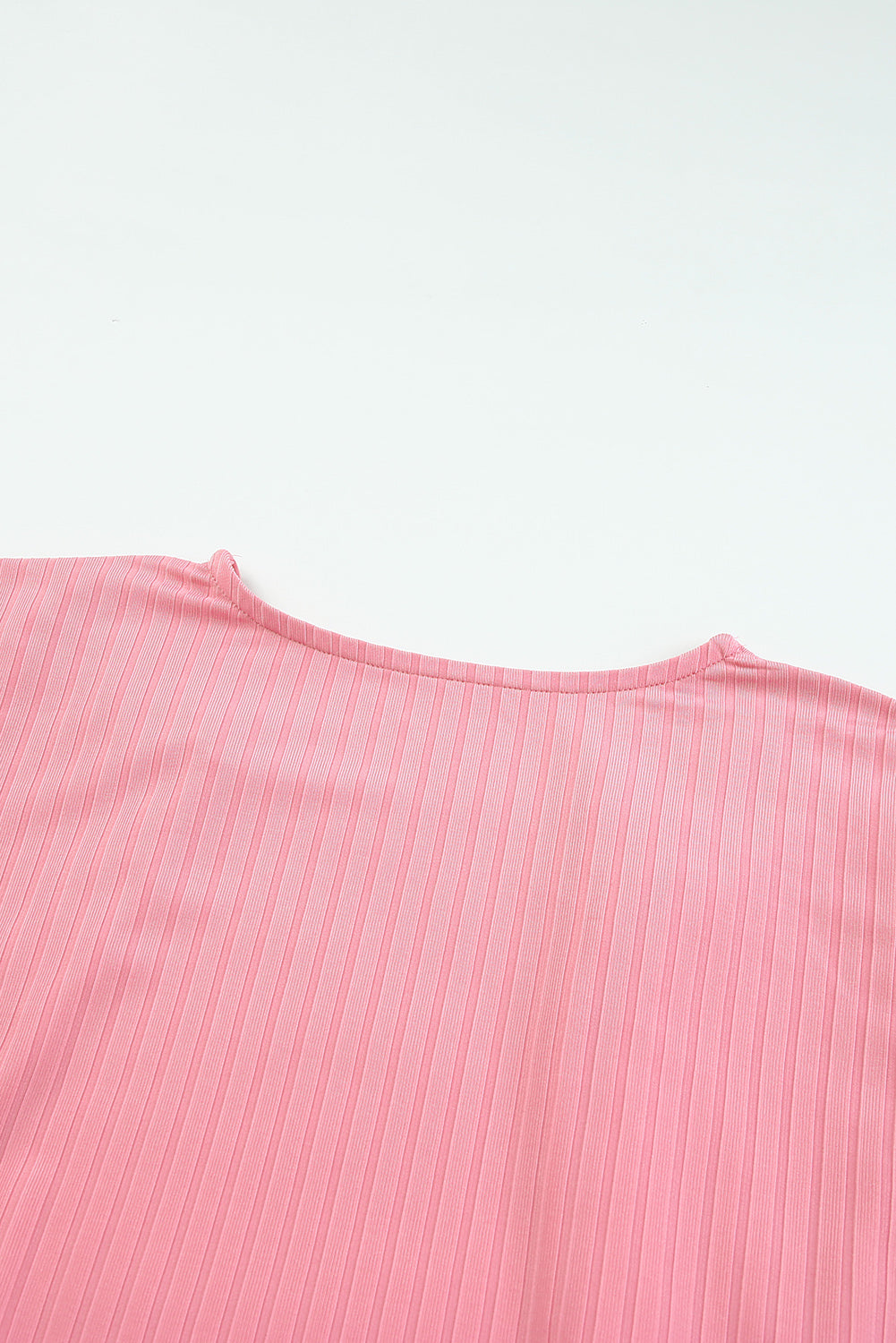 Pink Pink Pink Shimmer Ribbed Texture Plus Size Cardigan
