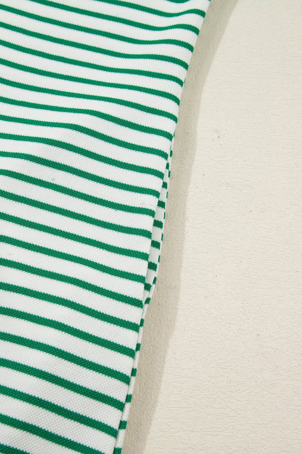Green Stripe Magic St Patricks Day Sequin Graphic Zip Polo Tee Dress