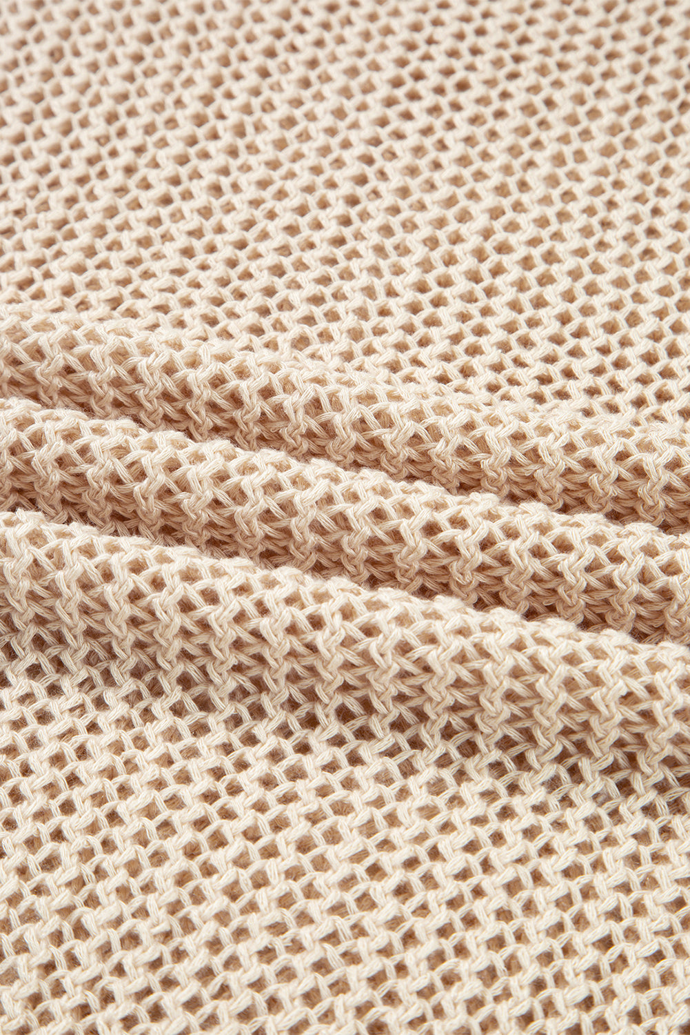 Coral Crochet Hollow-out Jumper Top Sweater