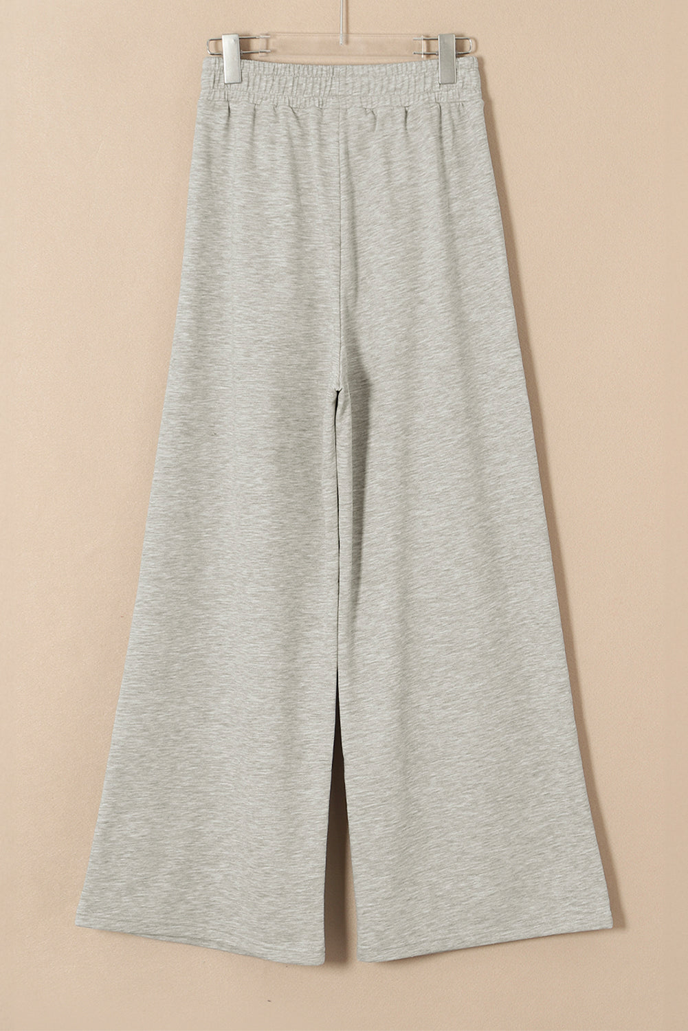 Burgundy Tied Elastic High Waist Pleated Detail Solid Sweatpants