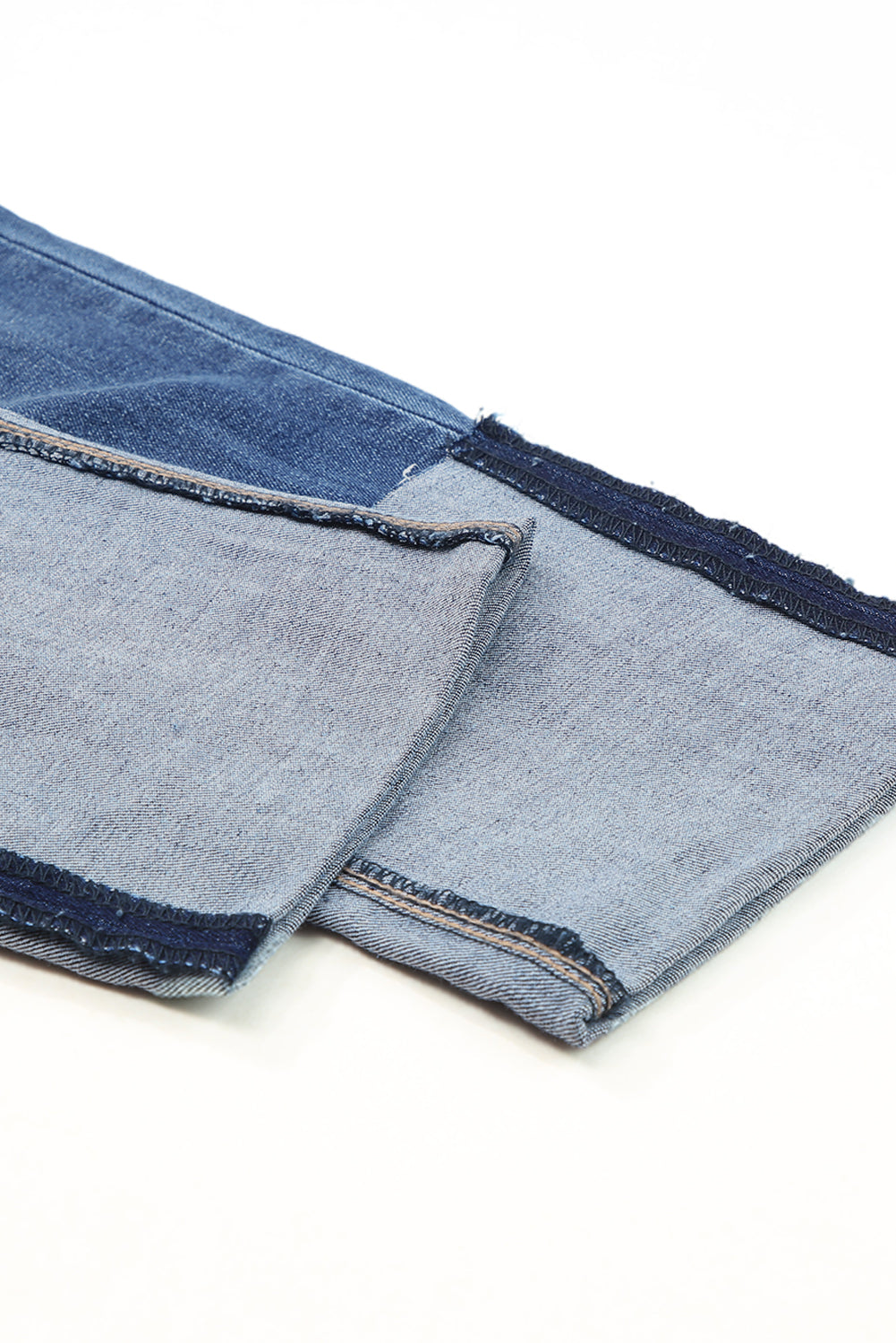 High Waist Distressed Straight Leg Jeans