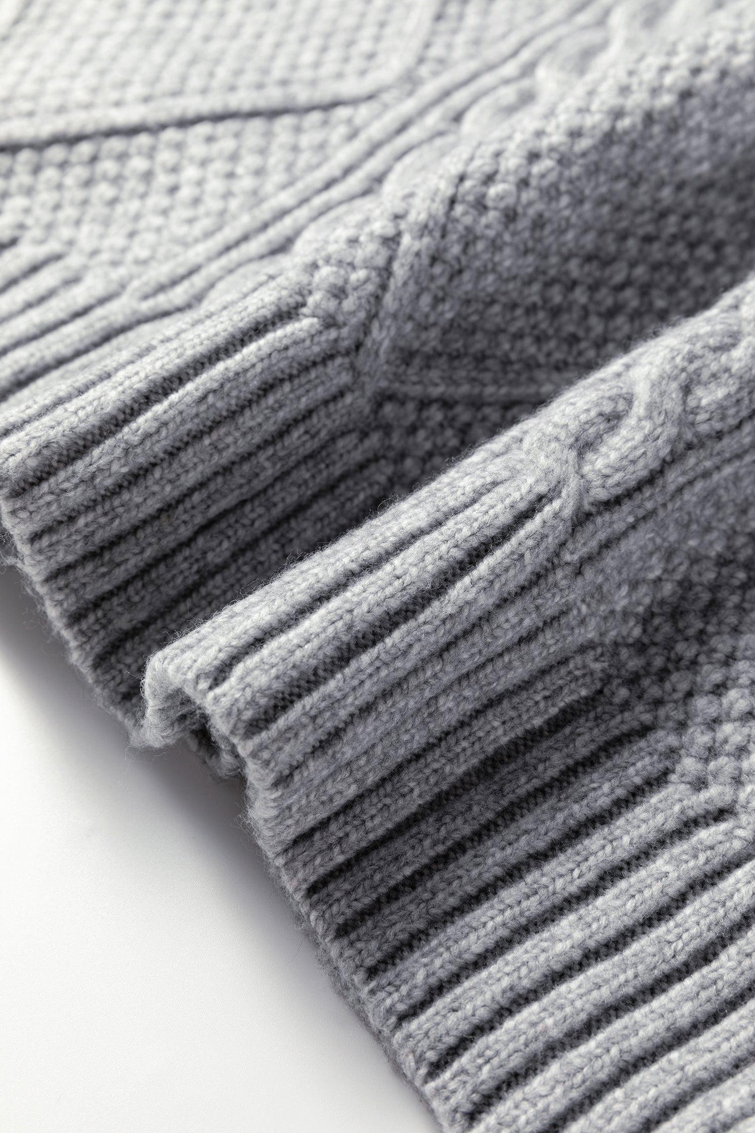 Parchment Cable Knit Drop Shoulder Loose Fit Sweater Dress