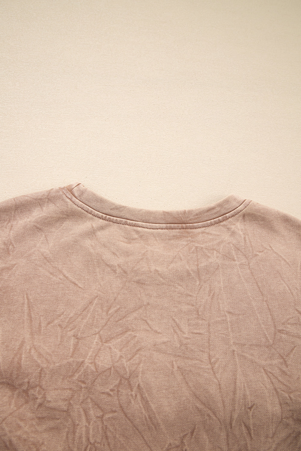 DUNE saved by grace Letter Embroidery Mineral Wash Loose Sweatshirt