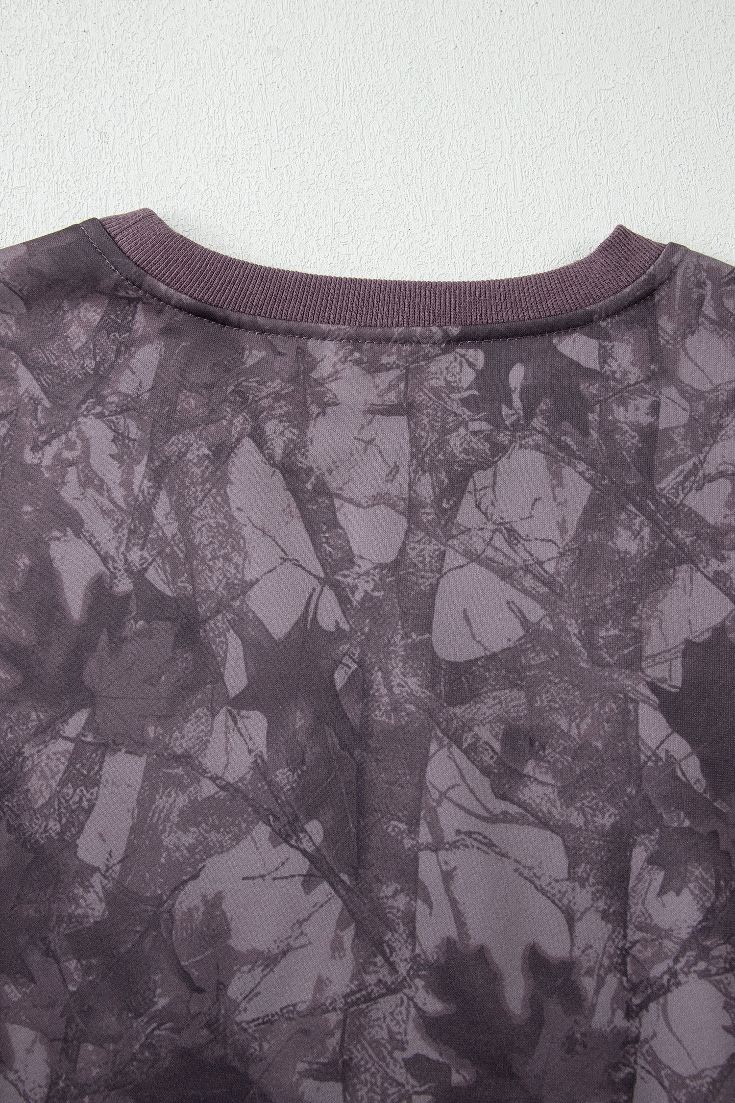 Beige Camo Print Baggy Drawstring Jogger Sweatpants