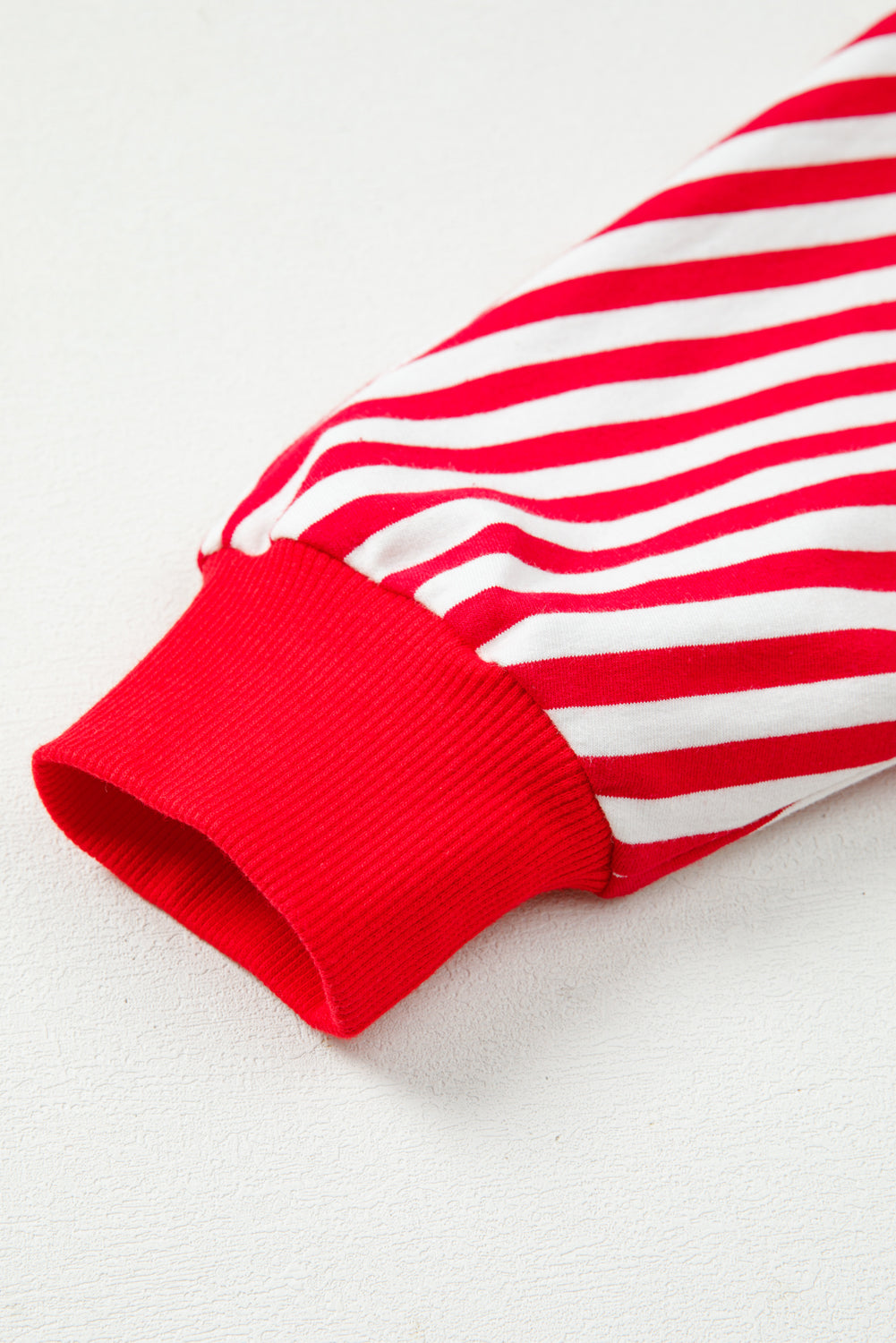 Orange Stripe Exposed Seam Drop Shoulder Casual Pullover Top