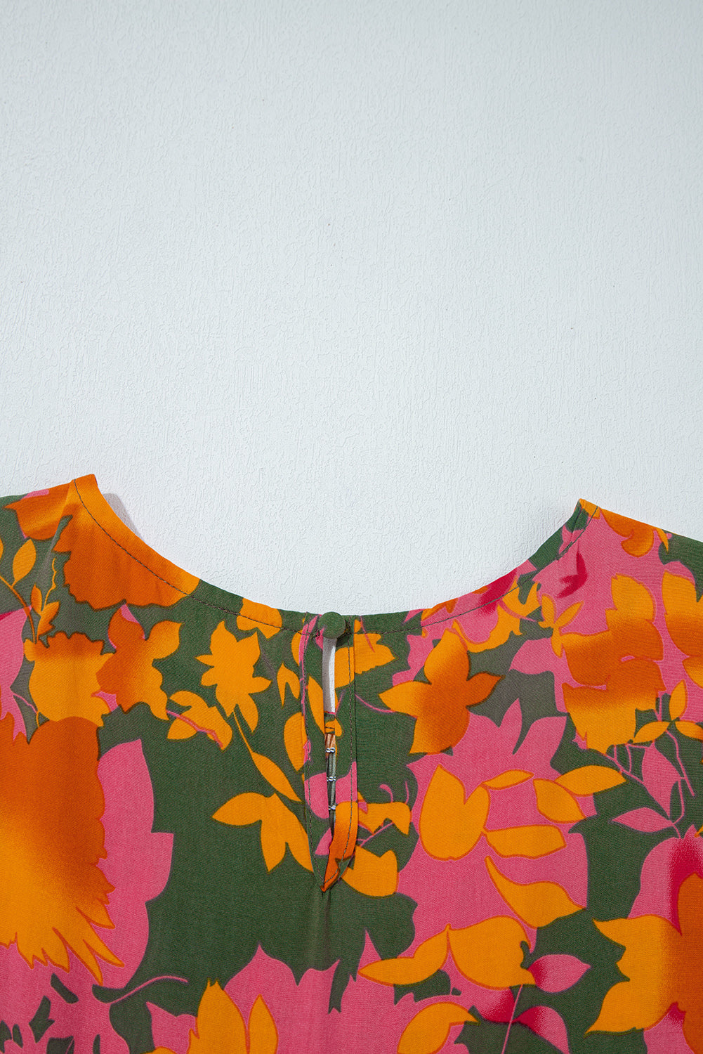 Multicolour Floral Print Long Sleeve Smocked Ruffled Mini Dress