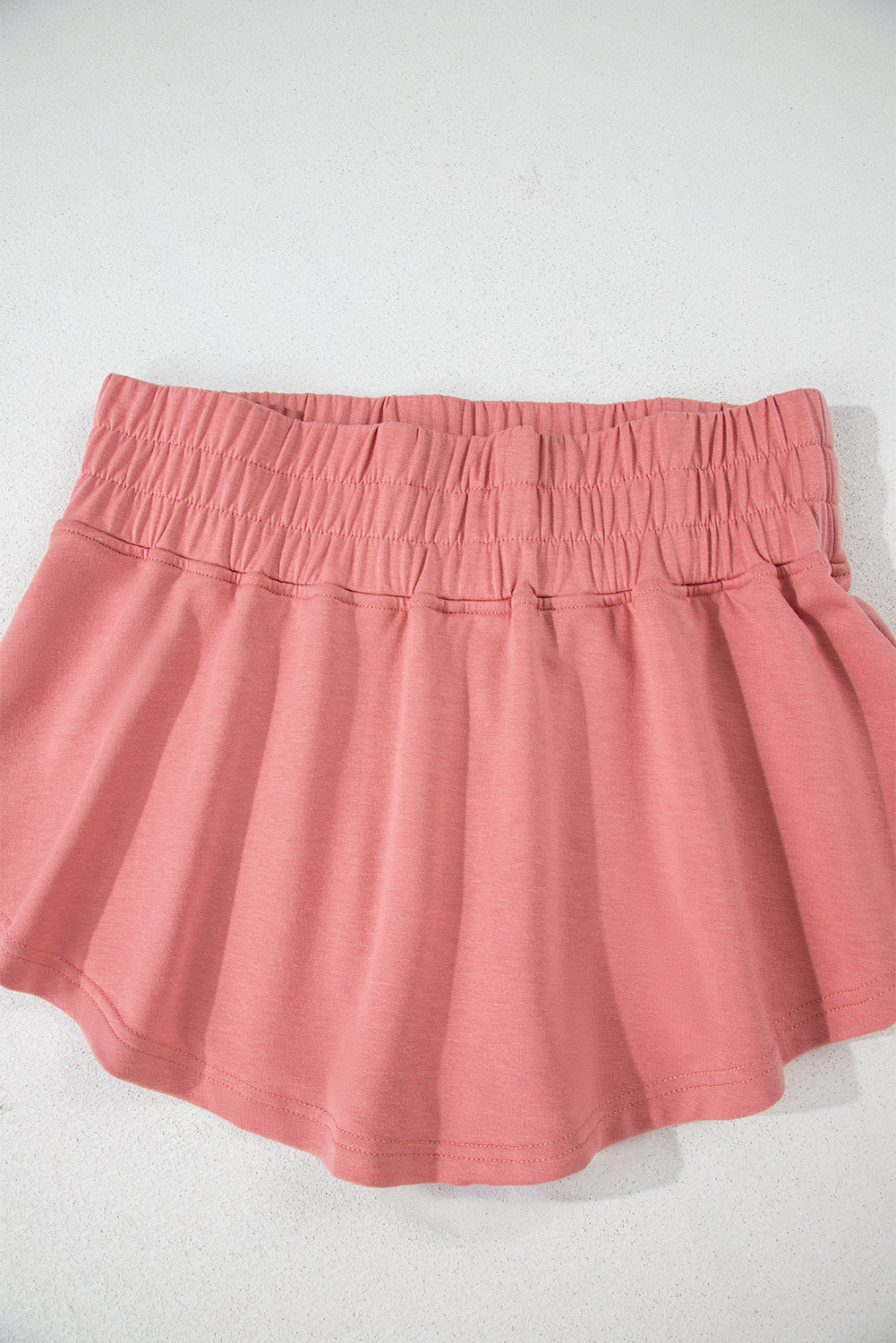 Black 2pcs Cropped Tee and Ruffle High Waist Skort Set