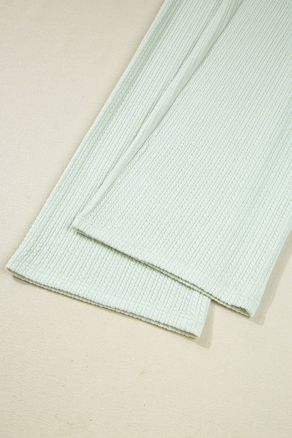 Clearly Aqua Textured Patched Chest Pocket Shirt and Pants Set
