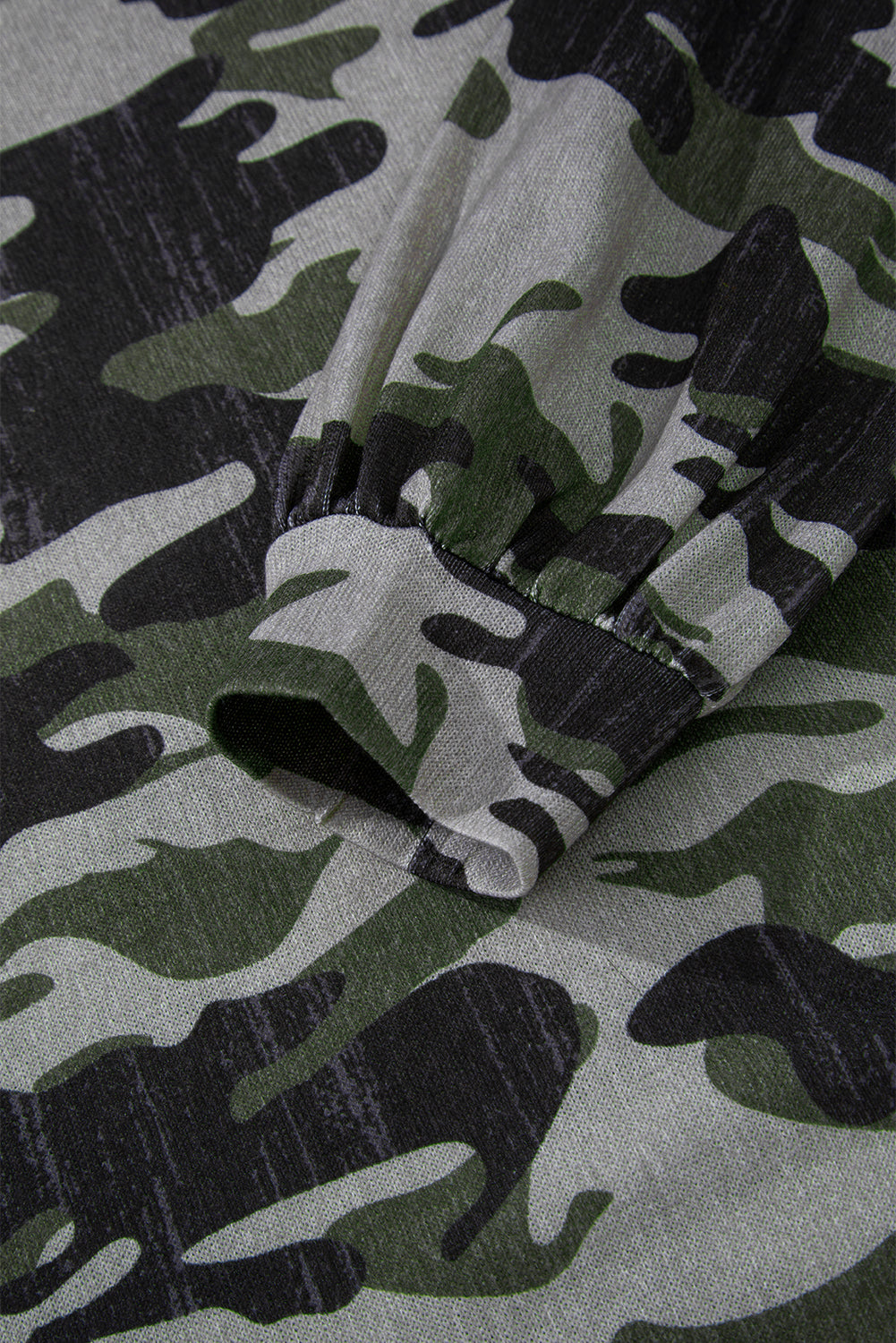 Dearlove Multicolour Retro Camouflage Print Exposed Seam Patchwork Drop Shoulder Sweatshirt