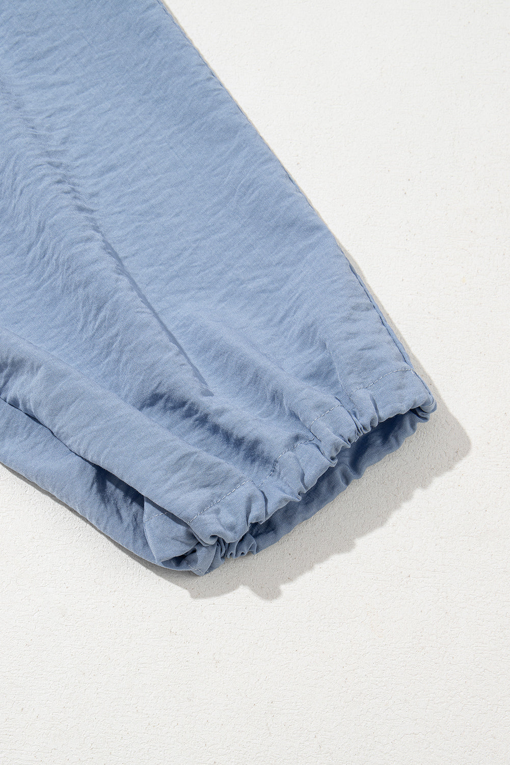 Myosotis Drawstring Elastic Waistband Pleated Loose Pants