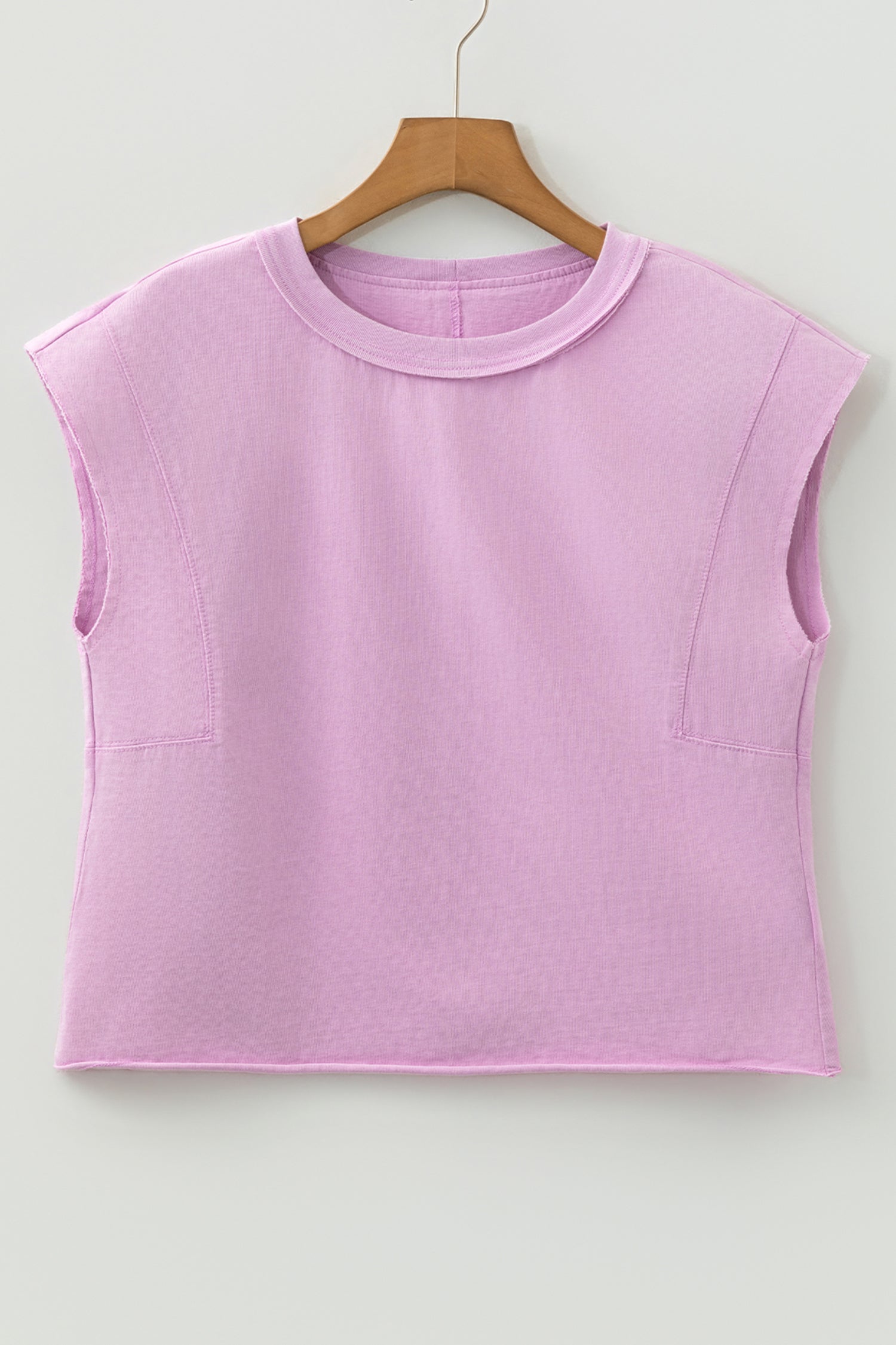 Medium Grey Mineral Wash Boxy Fit Cotton Tank Top