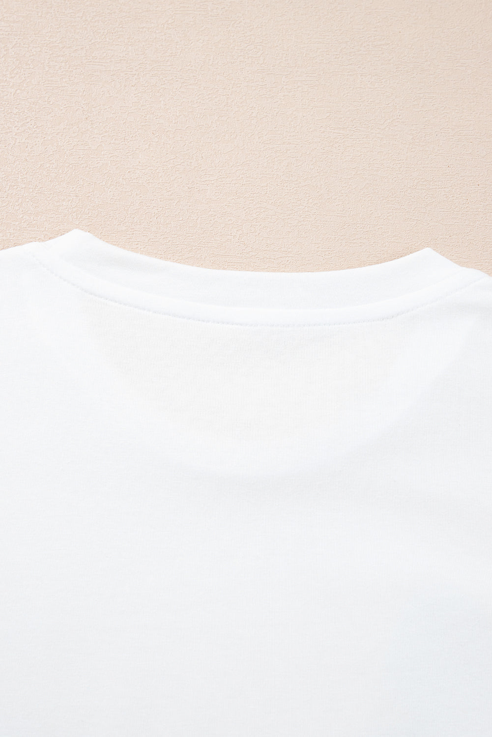 White Christmas Bowknot Graphic Cotton Blend T Shirt
