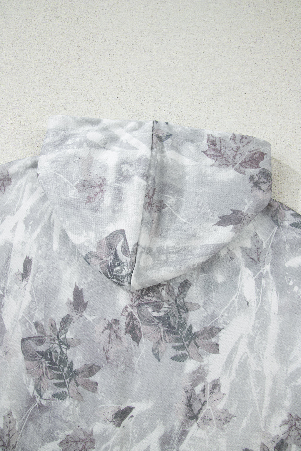 Beige Camo Print Baggy Drawstring Jogger Sweatpants