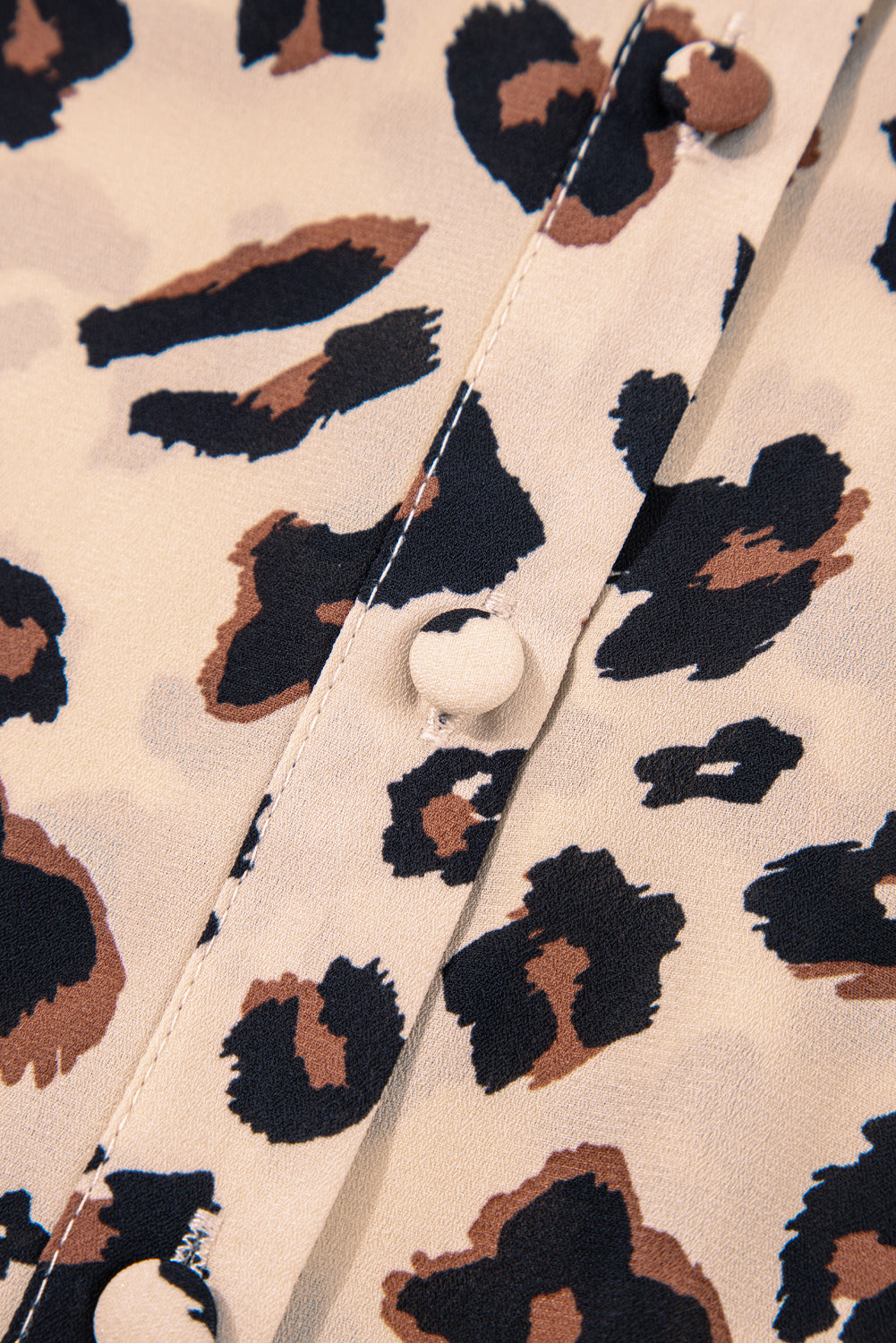 Leopard Print Plus Size Shirt