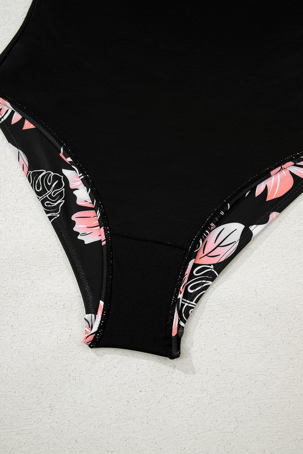 Black Square Neck Ruched Tommy Control One Piece Swimsuit