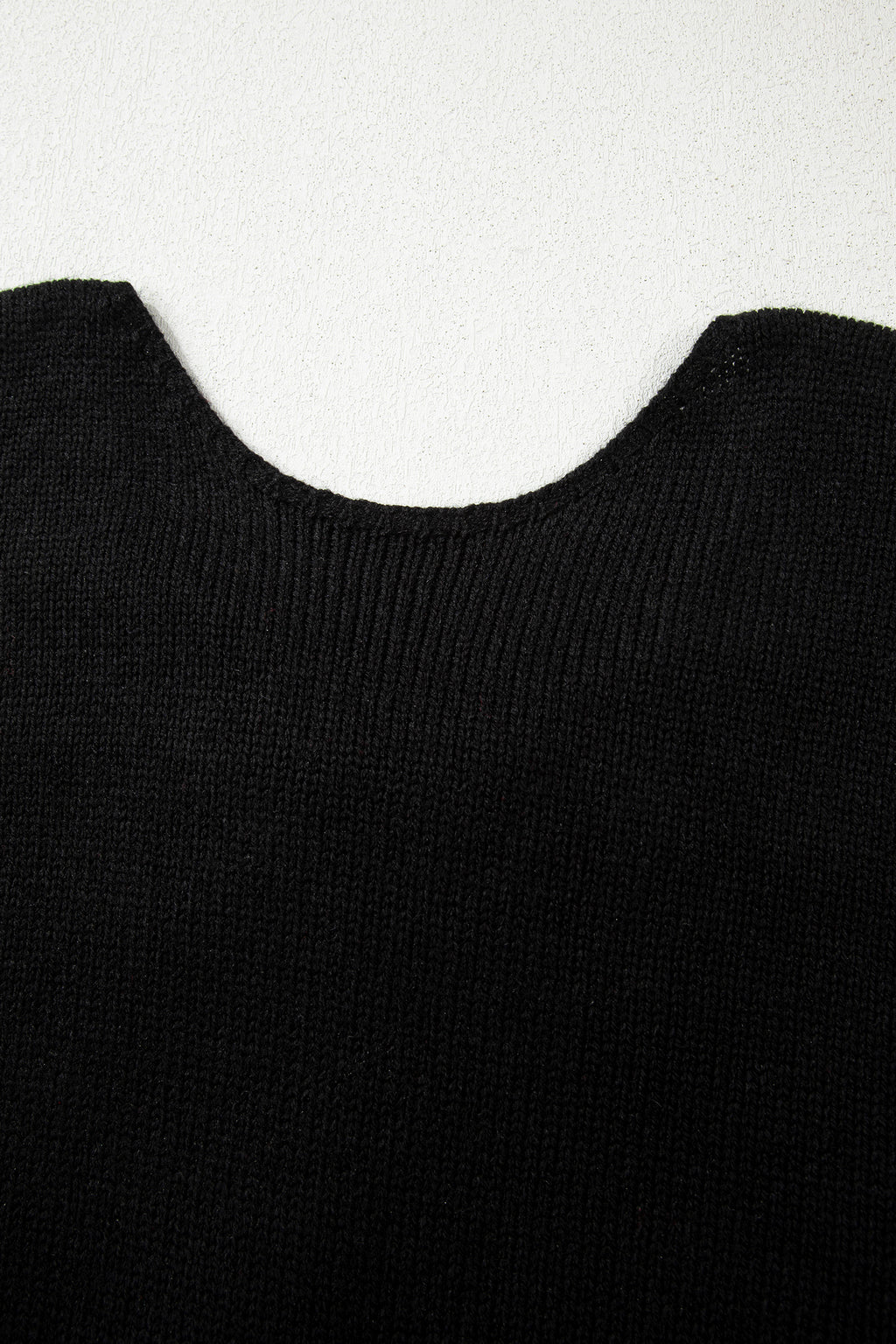 Bonbon Festive Bow Backless Bubble Sleeve Sweater