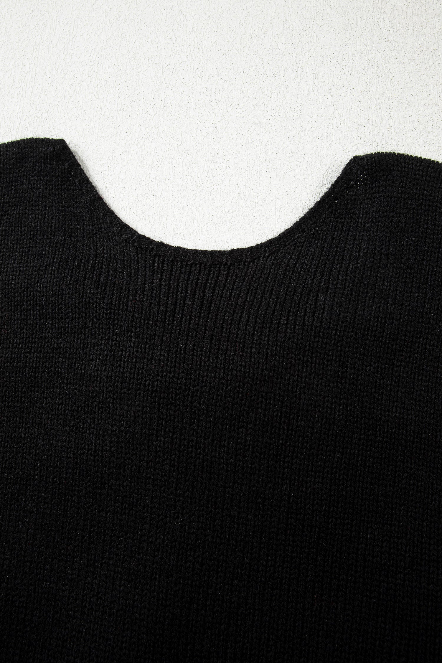 Bonbon Festive Bow Backless Bubble Sleeve Sweater